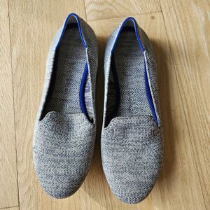 Rothy’s The Loafer‎ Women’s Shoes Size 7 Gray Knit Flats Eco-Friendly Washable